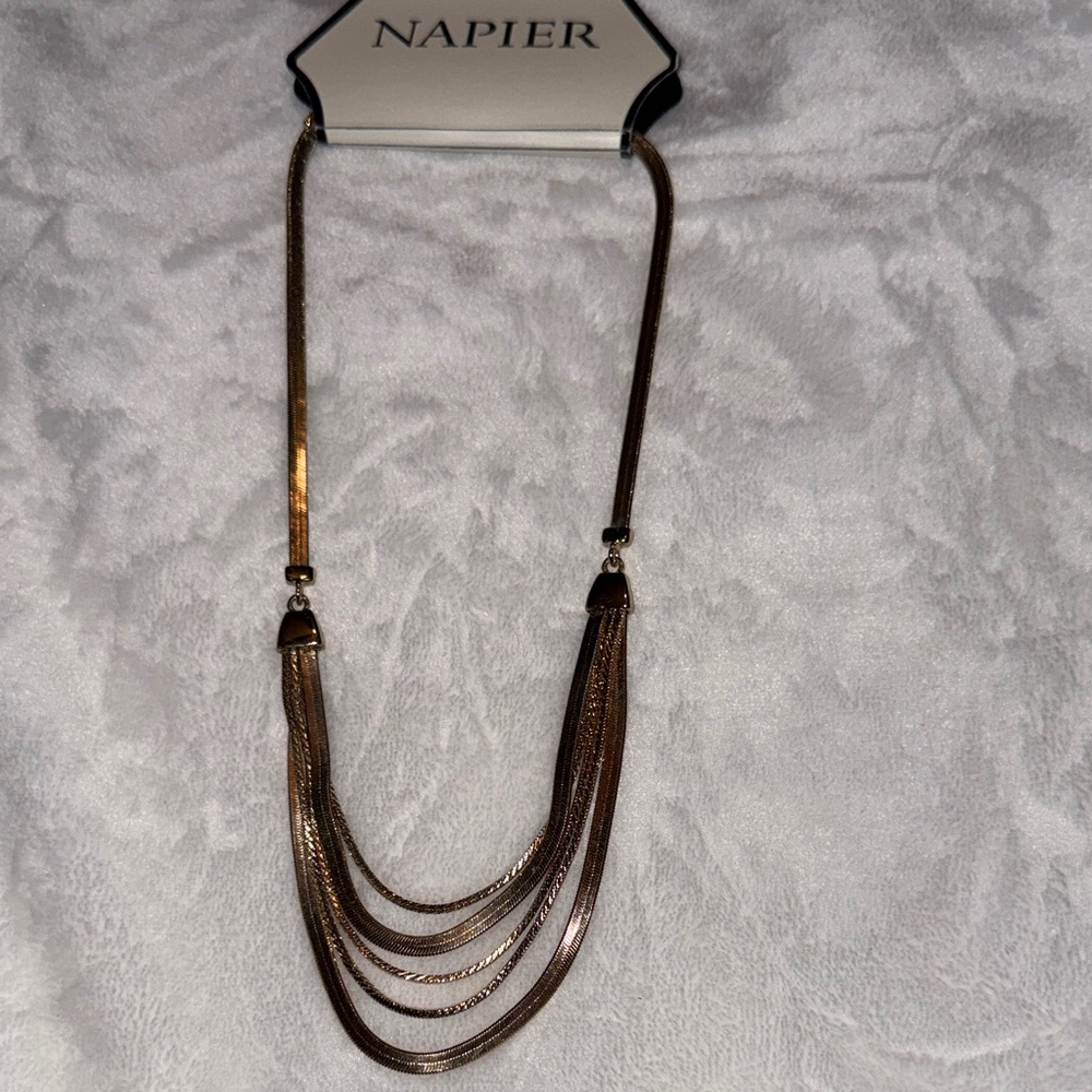 Napier Gold Multi-Strand Necklace